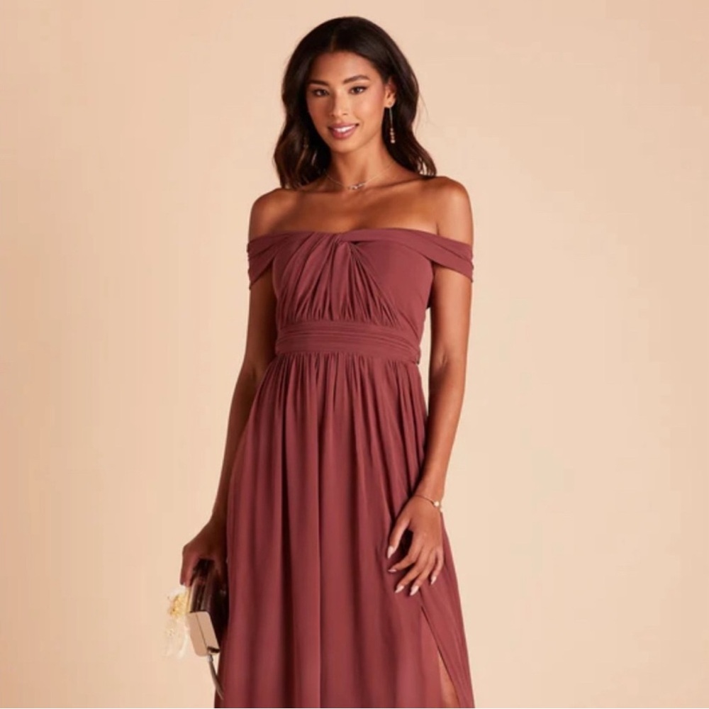 ❤️ Birdy Grey Rosewood Bridesmaid Chiffon Adjustable Dress ❤️